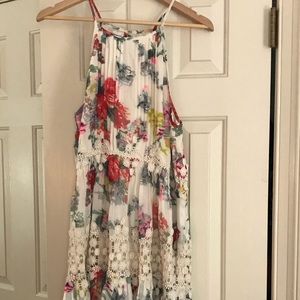 Anthropologie Bohemian Floral swing dress